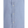 Finamore Light Blue Cotton Dress Shirt