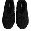 Dolce & Gabbana Black Wool Knit Slip On Ballerina Flats Shoes