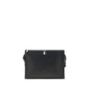 Thom Browne Clutch-Tasche aus schwarzem Kalbsleder, Modell Bos Taurus