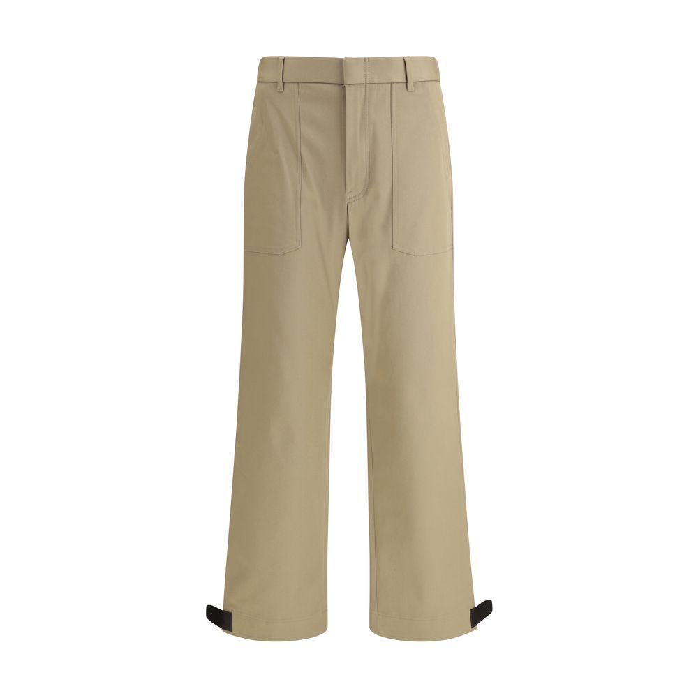 Beige Baumwoll-Cargohose von Brioni