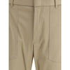 Beige Baumwoll-Cargohose von Brioni