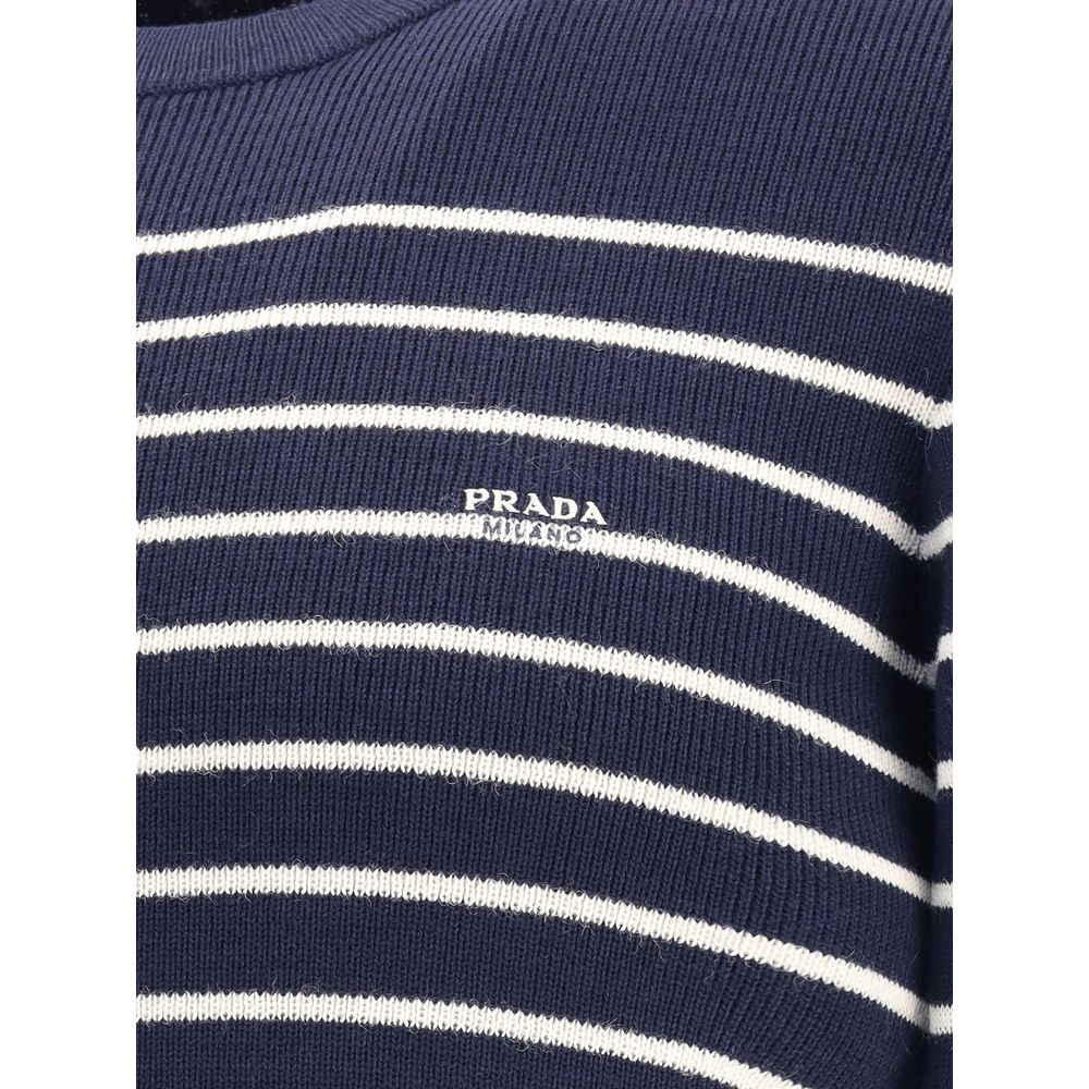 Prada blaues Fleece-Sweatshirt