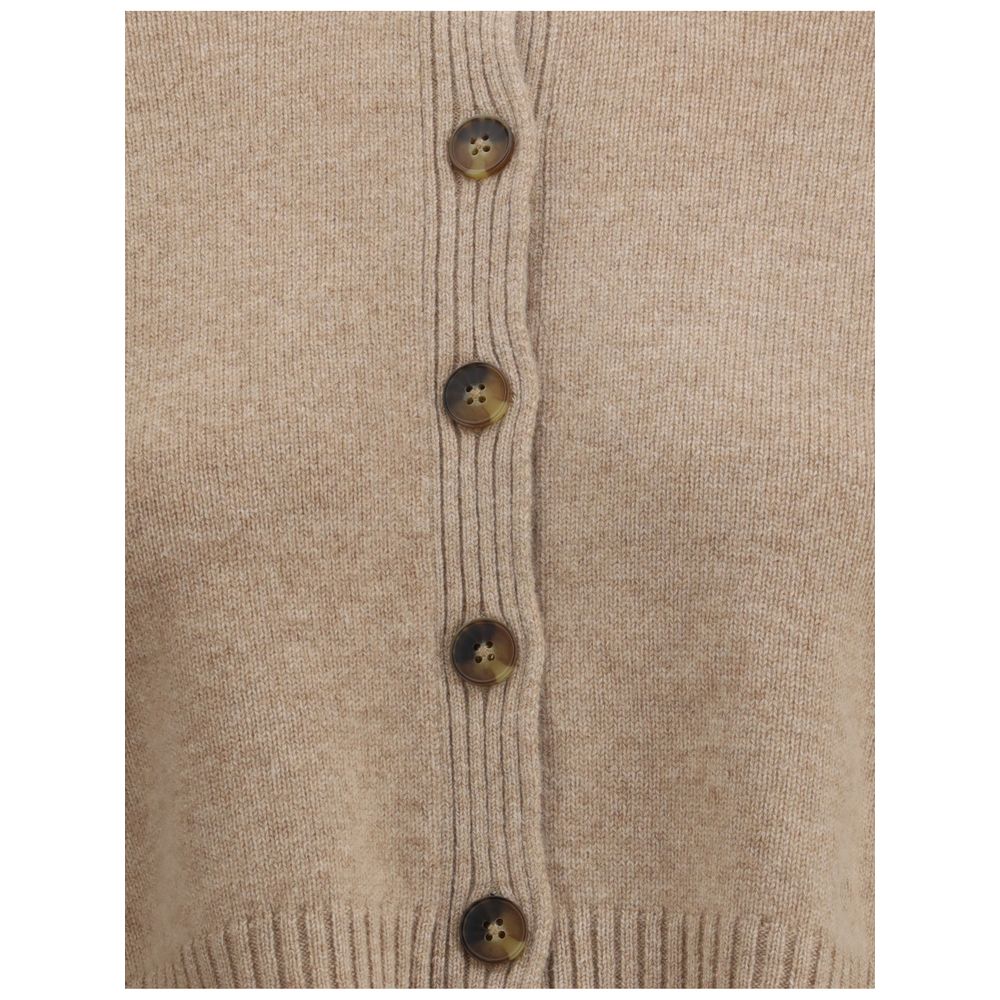 Loulou De Saison Beige Kaschmir-Cardigan