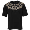 Dolce & Gabbana Black Coin Print Cotton Crew Neck T-shirt