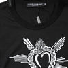 Dolce & Gabbana Black Sacred Heart Cotton Crew Neck T-shirt