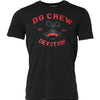 Dolce &amp; Gabbana Schwarzes DG Crew Devotion Baumwoll-T-Shirt mit Rundhalsausschnitt