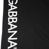 Dolce & Gabbana Black Logo Print Cotton Men Crew Neck T-shirt
