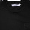 Dolce & Gabbana Black Logo Plaque Cotton Crew Neck T-shirt