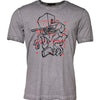 Dolce & Gabbana Gray Graphic Print Cotton Crew Neck T-shirt