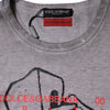 Dolce & Gabbana Gray Graphic Print Cotton Crew Neck T-shirt
