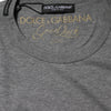 Dolce & Gabbana Gray Cotton Crew Neck Short Sleeves T-shirt