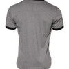 Dolce & Gabbana Gray Sacred Heart Cotton Crew Neck T-shirt