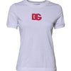 Dolce & Gabbana White Cotton DG Logo Embroidery Top T-shirt
