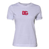 Dolce & Gabbana White Cotton DG Logo Embroidery Top T-shirt