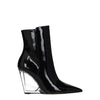 Stuart Weitzman Black Leather Ankle Boots