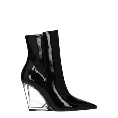 Stuart Weitzman Black Leather Ankle Boots