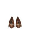 Dolce & Gabbana Brown Leather High Heel Pumps