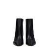 Off-White Black Leather Ankle Boots