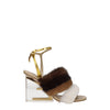 Fendi Brown Mink Strap-On Sandals