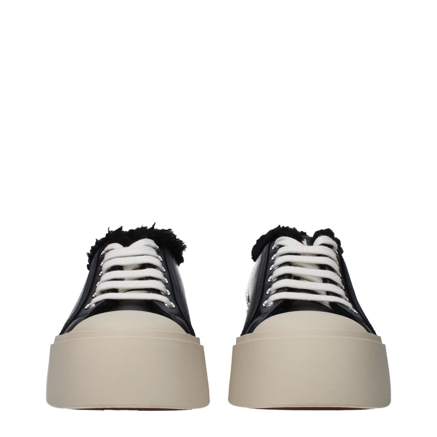 Marni Black Leather Chunky Sneakers