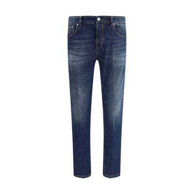 PT Torino Blue Cotton Slim Fit Jeans