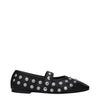 Stella McCartney Black Leather Ballet Flats