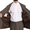 Dolce & Gabbana Brown Single Breasted Wool Suit