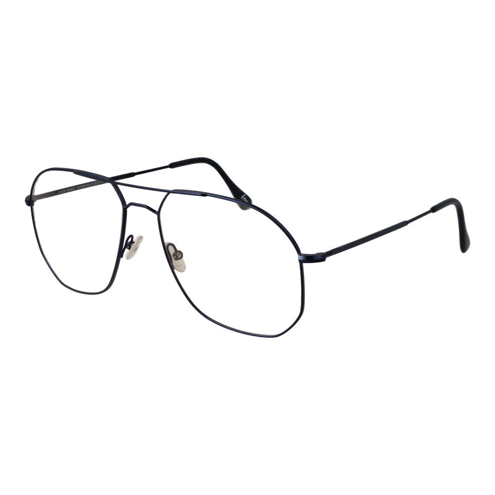 Andy Wolf Brille aus blauem Metall (Gestell)