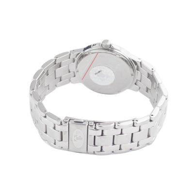 Time Force Silberne Edelstahl-Armbanduhr