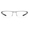 Under Armour Brille aus grauem Metall (Gestell)