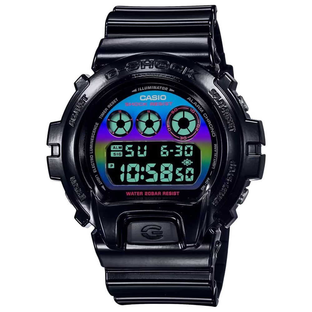 Casio Sportuhr aus schwarzem Kunstharz