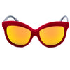 Italia Independent – Rote Acetat-Sonnenbrille
