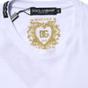 Dolce & Gabbana White Cotton Goodluck 2023 Crew Neck T-shirt