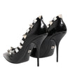Dolce & Gabbana Black Crystals Studs Stiletto Pumps Shoes