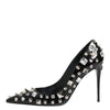 Dolce & Gabbana Black Crystals Studs Stiletto Pumps Shoes