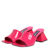 Dolce & Gabbana Pink Open Toe Block Heel Mules Sandals Shoes