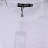 Dolce & Gabbana White Cotton Crew Neck Short Sleeves T-shirt