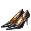 Dolce & Gabbana Black Exotic Leather Stiletto Pumps Shoes