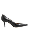 Dolce & Gabbana Black Exotic Leather Stiletto Pumps Shoes