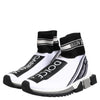 Dolce & Gabbana White Black Sorrento Socks Sneakers Shoes