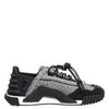 Dolce & Gabbana Black Gray NS1 Low Top Sneakers Shoes