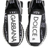 Dolce & Gabbana Black White Sorrento Low Top Sneakers Shoes