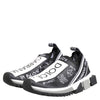 Dolce & Gabbana Black White Sorrento Low Top Sneakers Shoes