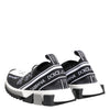 Dolce & Gabbana Black White Sorrento Low Top Sneakers Shoes