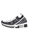Dolce & Gabbana Black White Sorrento Low Top Sneakers Shoes