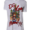 Dolce & Gabbana White DG Loves Moscow Cotton Crew Neck T-shirt