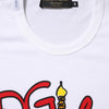 Dolce & Gabbana White DG Loves Moscow Cotton Crew Neck T-shirt