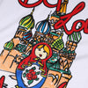 Dolce & Gabbana White DG Loves Moscow Cotton Crew Neck T-shirt