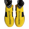Dolce & Gabbana Yellow Black Sorrento Socks Sneakers Shoes