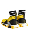 Dolce & Gabbana Yellow Black Sorrento Socks Sneakers Shoes